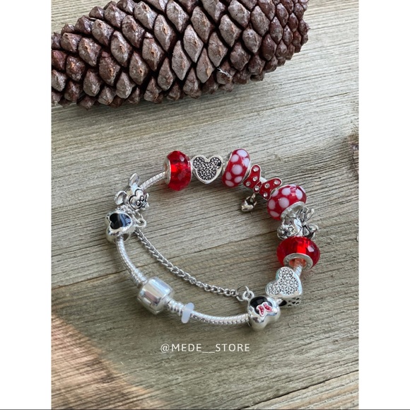 Disney charm Minnie Mouse bracelet metal fashion  collection 2021 jewelry - Picture 3 of 5